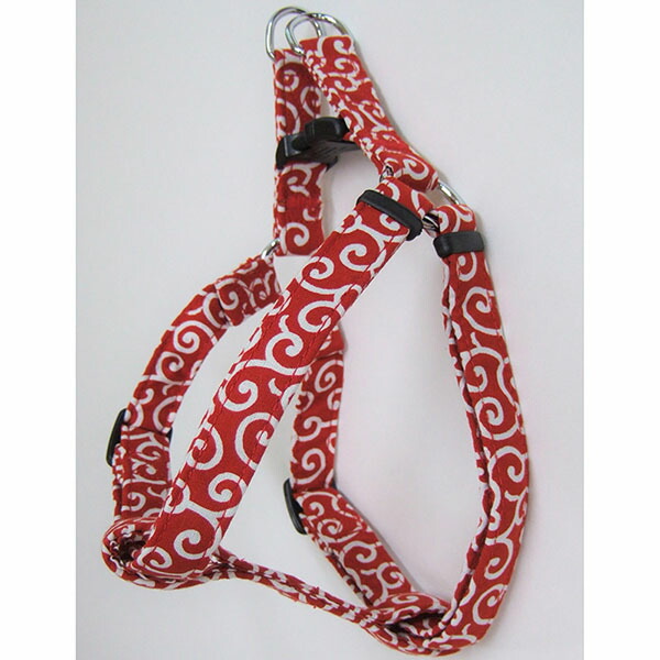 【12個セット】 岡野製作所 コットンカラクサハーネス #20 レッド アクセサリー ペット用品 犬用品 日本犬 グリーン おしゃれ ハーネス 胴輪 中型犬 犬用 柴犬 安心素材