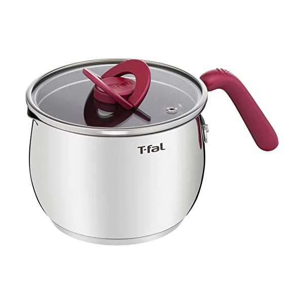 【3個セット】 ティファール マルチポット 片手鍋 16cm 2.6L IH ガス火対応 オプティスペースIH ステンレス マルチポット こびりつきにくい ふた付き ステンレス ルージュ G74783 人気商品