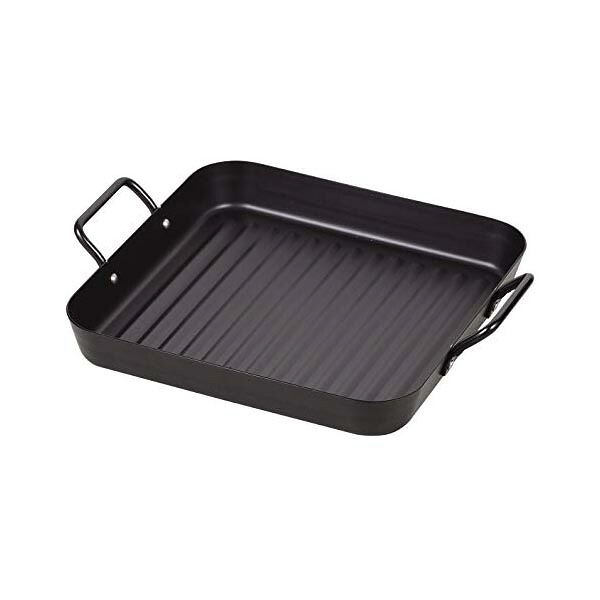 【5個セット】 リバティーコーポレーション 角型プレート 鉄 25×25cm IH対応 ウェーブ LD-176 ガス火対応 オール熱源 リバティー パール金属 ベストコ 人気商品