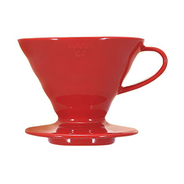 【3個セット】 HARIO ハリオ V60 02 コーヒードリッパー セラミック レッド コーヒードリップ 1~4杯用 VDCR-02R カフェ 透過ドリッパー プレゼント お祝い 日本製 誕生日 カラー コーヒー ホワイト ハンドドリップ 父の日 珈琲 高品質