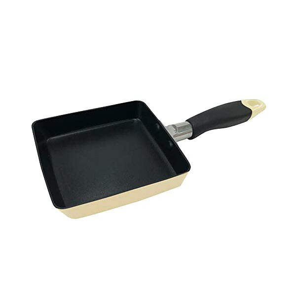 【10個セット】 ベストコ 玉子焼き器 エッグパン 13×14cm クリームちびパン ミニ IH ガス火 オール熱源対応 NQ-0104 カリーノ クリーム フライパン ちびパン 角型 長持ち 新生活 かわいい こびりつきにくい 卵焼き おしゃれ ガス 高品質 7,613円