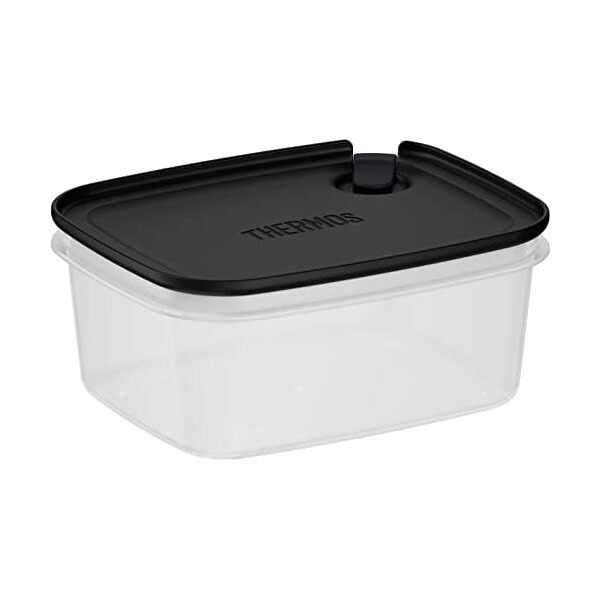 【10個セット】サーモス 保存容器 Myフードコンテナー 角型 600ml ブラック KC-SA600 BK 人気商品
