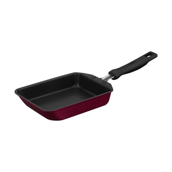 【5個セット】サーモス デュラブルシリーズ 玉子焼きフライパン 13cm レッド IH対応 KFM-013E R 人気商品