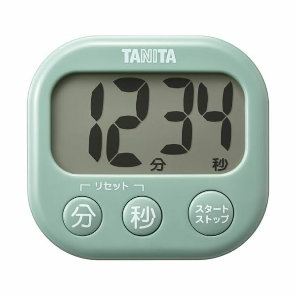 【5個セット】デジタルタイマー 抗菌でか見えタイマー セージグリーンTD-429-GR 人気商品