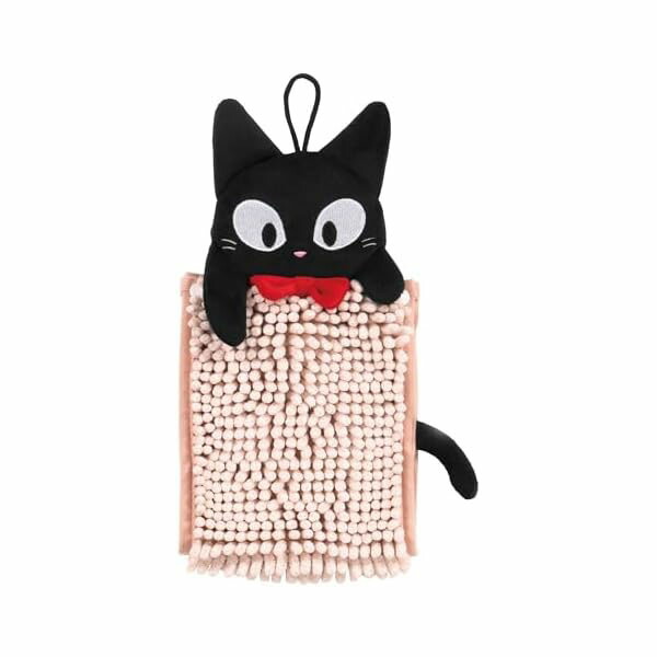 【10個セット】センコー 魔女の宅急便 もこもこジジ お手ふき 約15×20cm モール部使用時 ピンク 吸水 速乾 マイクロファイバー 65720 人気商品