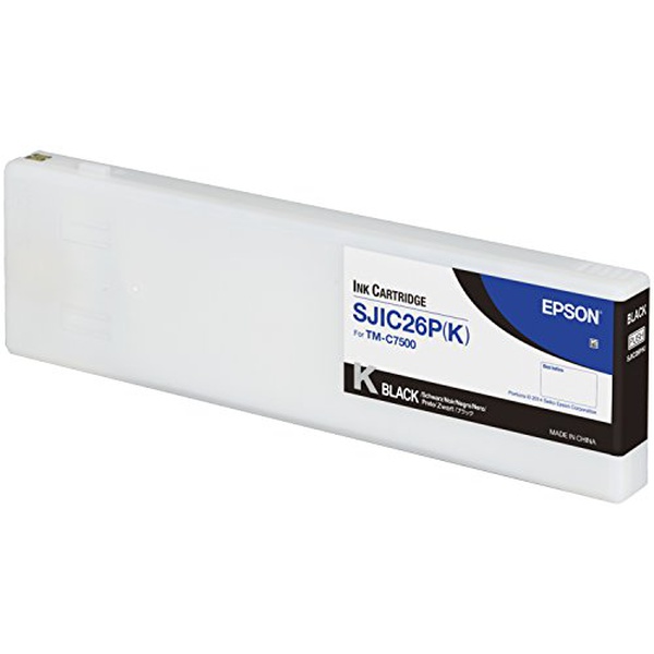 【3個セット】 エプソン SJIC26PK TM-C7500用インクカートリッジ ブラック マットインク