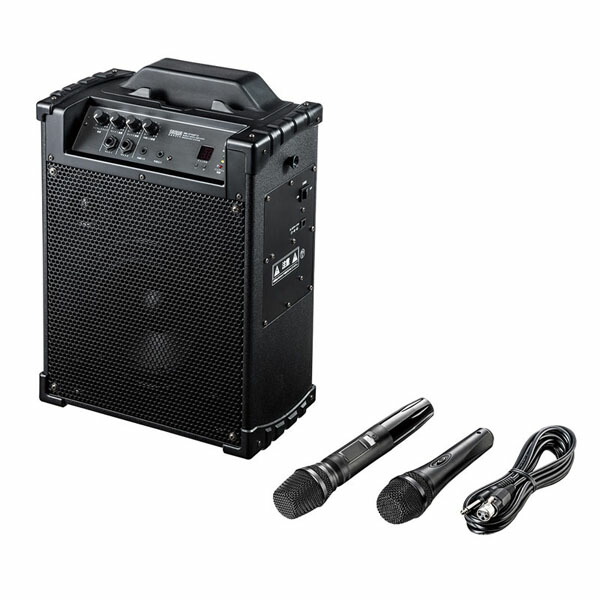 サンワサプライ MM-SPAMP10 ワイヤレスマイク付き拡声器スピーカー ペリフェラル スピーカー SANWA SUPPLY 送料無料