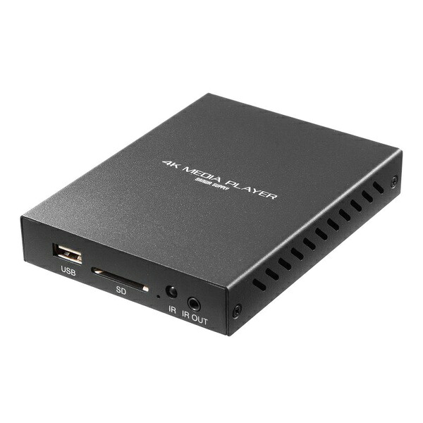 サンワサプライ MED-PL4K105 メディアプレーヤー 4K対応 タイマー機能付き