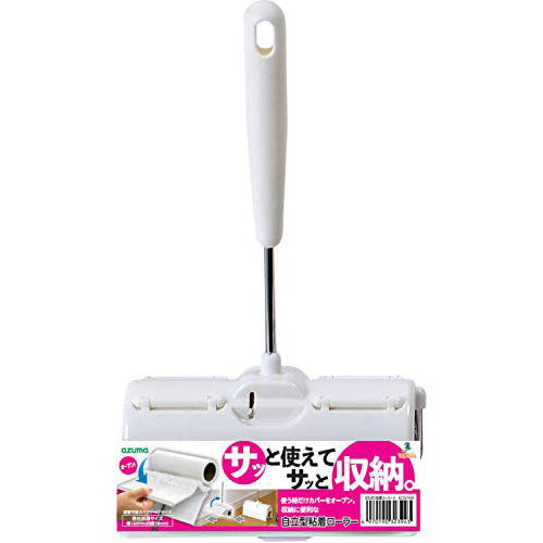 【10個セット】 アズマ工業 AZ357 カーペットクリーナー ぱたぱた粘着ローラーH 幅16cm高さ31cm奥行7.5cm ホワイトカバー 一体式 WH Azuma アズマ kogyo フック穴付き フローリング キッチンブランチ 粘着ローラー 高品質