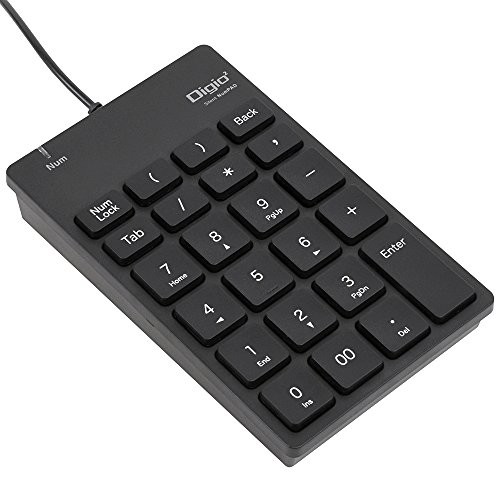 【4個セット】 ナカバヤシ USB有線 静音テンキーボード ブラック テンキーボード 静音キーボード キーボード 有線タイプ テンキー 静音タイプ 有線 静音 送料無料