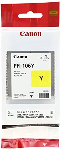 キャノン 6624B001 CANON 純正インクタンク イエロー PFI-106Y インクカートリッジ 純正 キヤノン 顔料インク 顔料イエロー インク トナー トナーカートリッジ 純正品 純正インク インクタンク 送料無料