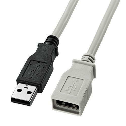 【8個セット】 サンワサプライ KU-EN3K USB延長ケーブル(USB Aコネクタオス-USB Aコネクタメス) 3m 延長コード ライトグレー アクセサリー ケーブル ディスプレイ アダプタ パソコン周辺機器 延長 周辺機器 送料無料