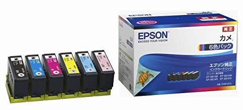 エプソン KAM-6CL EPSON 純正 インクカートリッジ カメ 6色パック カートリッジ プリンターインク パッケージイメージ ブラック エプソン販売 セイコーエプソン イエロー インク トナー マゼンタ 純正品 純正インク インクタンク 複合機 送料無料