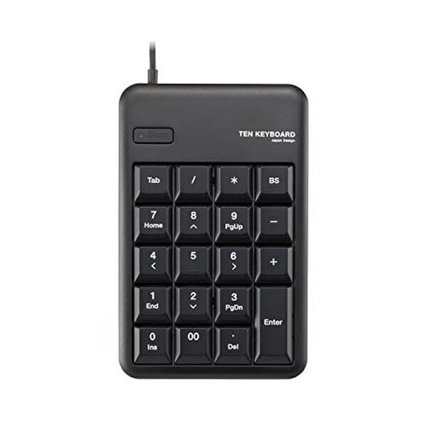 【4個セット】 ELECOM テンキーパッド/TK-TCM012/Mサイズ/メンブレン/USB 2.0 HUB付/ブラック TK-TCM012BK メンブレン方式 テンキーボード ブラック コンパクト テンキー メンブレン エレコム 有線 テンキーパッド 小型 送料無料