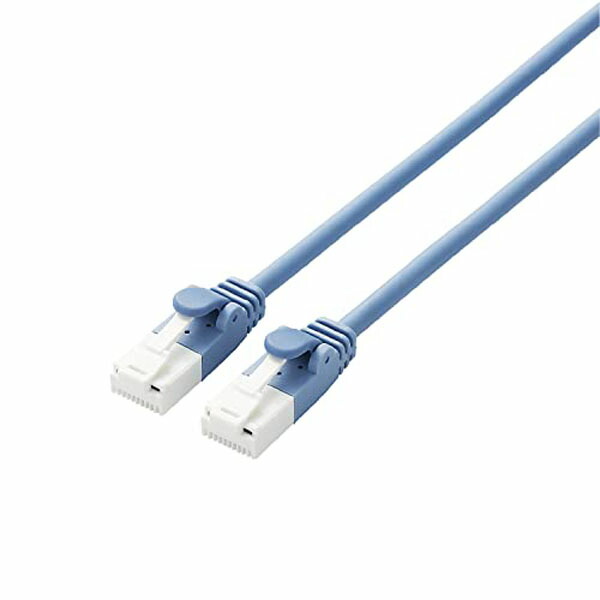 【8個セット】 エレコム LD-GPAYT/BU20 ELECOM LANケーブル CAT6A 2m ツメが折れない 爪折れ防止コネクタ cat6a準拠 やわらか 配線 ブルー やわらかケーブル ヨリ線 スタンダード ツメ折れ防止 超高速 ツメ折れ防止タイプ 送料無料