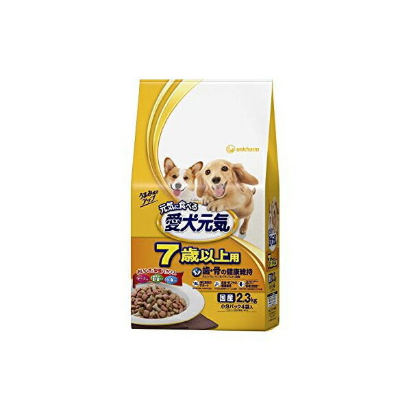 【4個仕掛ける】 愛犬甲斐甲斐しい 7歳以上用 牛肉・緑黄色草片・小魚入り口・入口 2.3kg 飼い犬 ボンネット ドックフート犬 飼い犬 秘密捜査員 飼い犬 ドックdog壱お父ちゃん 楽になること原料品