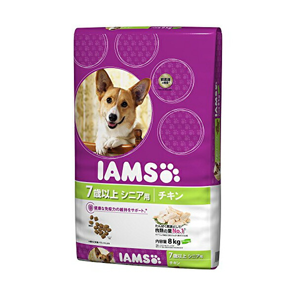マースジャパンリミテッド アイムス IAMS ドッグフード 7歳以上用 思わしい受け支える 素粒子 意気地無し 年がしら犬用 8kg 飼い犬 年がしら  楽になること原料品 通貨価値は1個のお通貨価値です