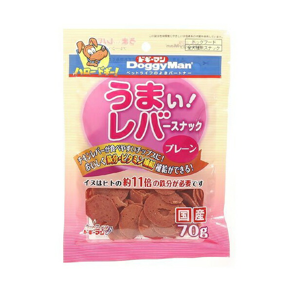 【18個セット】 うまい レバースナック プレーン 70g ドッグ フード ドック フード 犬 イヌ いぬ ドッグ ドックdogワンちゃん 安心素材