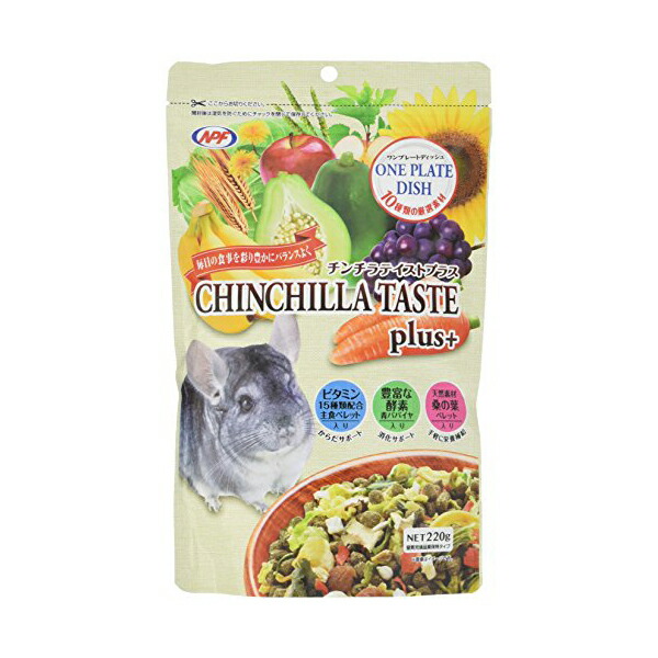 【24個セット】 ナチュラルペットフーズ チンチラテイストプラス 220g 小動物 チンチラ 全年齢 ペレット テイストプラス 小動物用品 栄養補給 エサ 小動物フードの主食 フード ペット ナチュラルペット 安心素材|ウルマックス 店