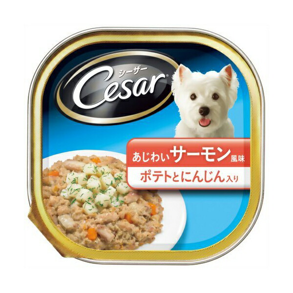 【24個セット】 シーザー あじ わい サーモン ポテトとにんじん入り 100g CE36N ドッグ フード ドックフート犬 イヌ いぬ ドッグ ドックdogワンちゃん 安心素材