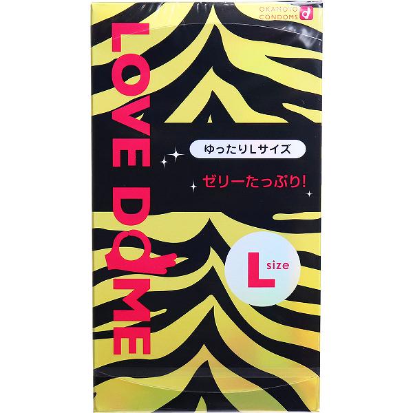 【10個セット】 オカモト LOVE DOME(ラブドーム) タイガーコンドーム Lサイズ 12個入 女性 医療 スキン ラブドーム 看護 管理医療機器 病院 タイガー クリニック こんどーむ 避妊具 大きいサイズ 避妊