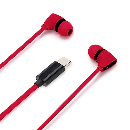 【10個セット】 PGA PG-SECE4RD1 USB Type-Cコネクタ ステレオイヤホン カナルタイプ Premium Style コード長1.2m レッド PGSECE4RD1