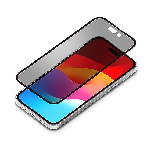 【10個仕かける】 PGA PG-23AGLF05MB iPhone15 お引き回しひな形付 液晶全面保護すること瑠璃 角欠けら押しとどめるPETひな形 Premium Style 覗き見押しとどめる PG23AGLF05MB スマートフォン・携帯電話アクセサリー-スマートフォン・タブレット-液晶保護フィルム