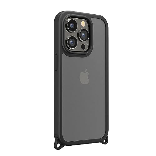 【5個書き割り】 PGA PG-23BPT01BK iPhone15Pro クリアタフケース Premium Style 黒いこと PG23BPT01BK