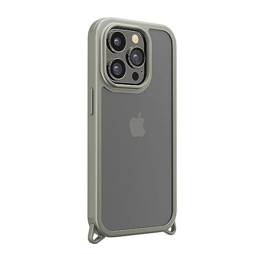 【5個書き割り】 PGA PG-23BPT03GY iPhone15Pro クリアタフケース Premium Style 薄墨色 PG23BPT03GY