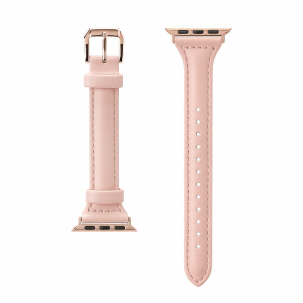 【3個セット】 PGA PG-AW41PU05PK Apple Watch 41／40／38mm用 PUレザーバンド ピンク