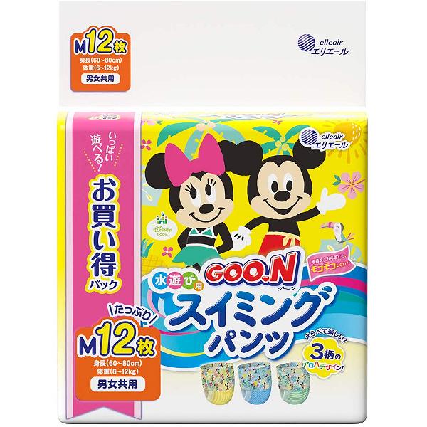 【10個書き割り】 大王製紙 グ~ン 水泳ぎズボン下 M大いさ12枚 男女共用