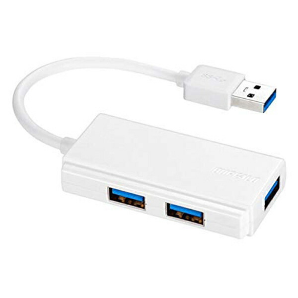 【10個セット】 バッファロー BSH3U100U3WH USB3.0 バスパワーハブ 3ポートタイプ ホワイト｜ウルマックス 店