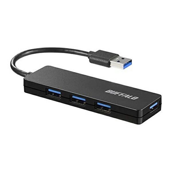 【10個セット】 バッファロー BSH4U120U3BK USBハブ ブラック