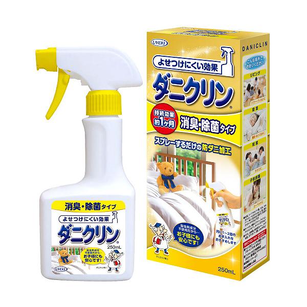 【24個セット】 ダニクリン 消臭・除菌タイプ 250mL 布団 日本アトピー協会 洗剤 掃除機 衣替え 除菌タイプ 防止 減らす 除菌 ソファ まくら 消臭 片側 防虫 忌避 駆除 シーツ 防ダニ効果 忌避剤 防ダニ 防虫スプレー タタミ 殺虫成分不使用|ウルマックス 店