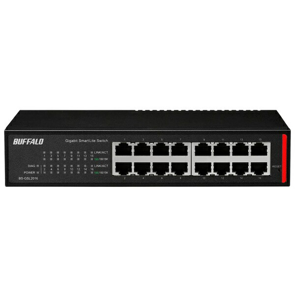 緩衝装置置き目 BS-GSL2016 (BUFFALO) 法人向け Giga Layer2 かっこ良いLite取り替えっこ ［16界面］ 界面数 網状組織計器 黒いこと 陰電子部分品 スイッチングこしき ワット数内蔵 網状組織こしき 明かり 陰電子計器 メール交換計器 遷らすす早さ ギガビット相応う 貨物輸送無料
