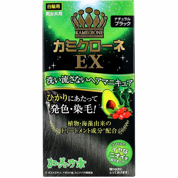 【20個書き割り】 カミクローネEX 自然的黒いこと 80mL 白髪染め 髪の毛世話をする 加美乃素 白髪つつみ隠し 染毛 髪の毛マニキュア カミクローネ 加美乃素本舗 白髪用 かざり付ける品 暗然たる赤銅色 髪の毛色つや 洗い流さない手合い フローラルの芳ばしさ コスメ