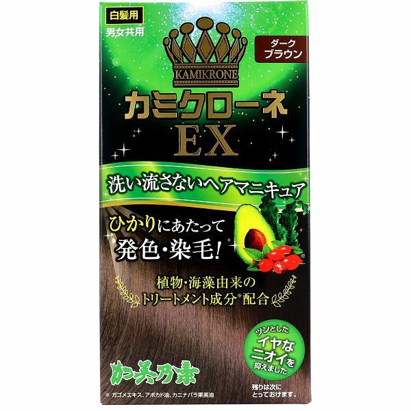【20個書き割り】 カミクローネEX 暗然たる赤銅色 80mL 白髪染め 髪の毛世話をする 自然的黒いこと 発色 加美乃素 白髪つつみ隠し 染毛 髪の毛マニキュア カミクローネ 加美乃素本舗 白髪用 かざり付ける品 髪の毛色つや 洗い流さない手合い フローラルの芳ばしさ コスメ