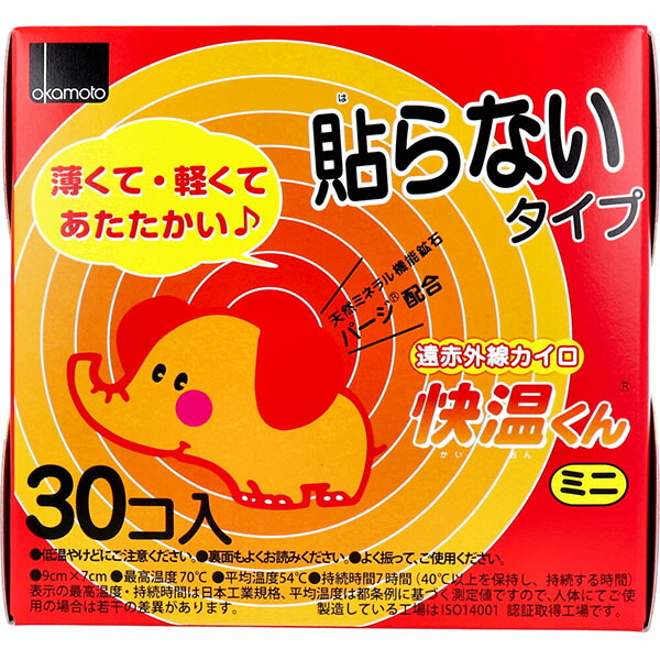 【16個仕かける】 はらない快温くんミニ30コ入 オカモト カイロ
