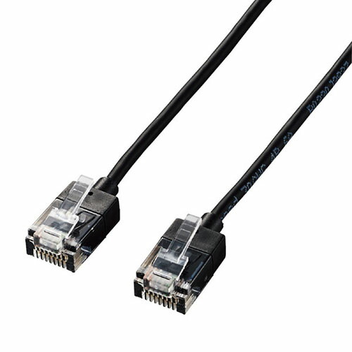【5個セット】 エレコム LD-GPASS／BK7 LANケーブル CAT6A スーパースリム 7.0m ブラック