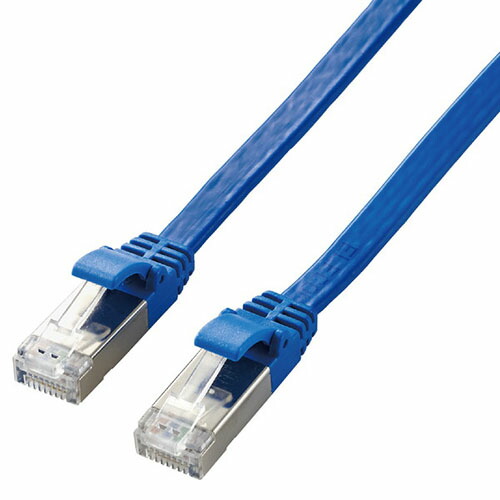 【5個仕掛ける】 エレコム LD-TWSF／BU2 ローカルエリアネットワーク有線テレビ CAT7標準尺度 木目細か 2.0m 青色