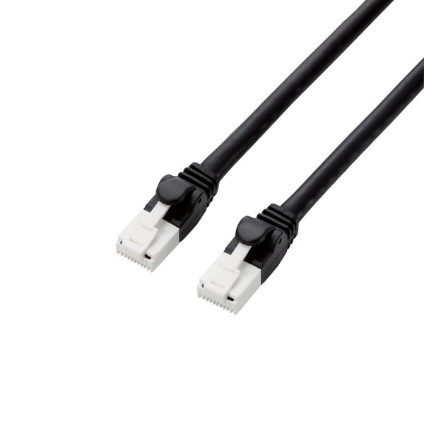 【5個セット】 エレコム GM-LDGPAT/BK50 LANケーブル PS5 対応 ツメ折れ防止 ランケーブル インターネットケーブル ケーブル Cat6A 5.0m ブラック ELECOM アクセサリー 爪折れ防止 ツメ折れ防止タイプ ネットワークケーブル 超高速 ヨリ線 ツメが折れない 送料無料