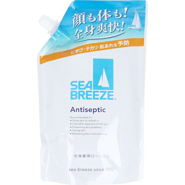 【12個仕掛ける】 ファイントゥデイ シーブリーズ アンティセプティック f 五体薬用ローション剤 詰め替え用 700ml 医薬品部外品 制汗 デオドラント 素はだ世話をする リフレッシュ 清清しい 冷やりとした 大電気容量 上半身世話をする 日本製