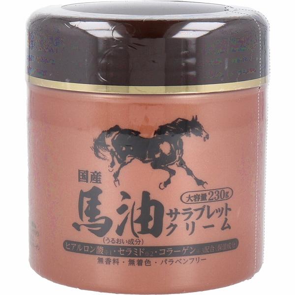 【12個セット】 馬油サラブレットクリーム 230g 角質層浸透 全身用 浸透 セラミド ヒアルロン酸 ハッピーバース 馬油 配合 美容 クリーム スキンケア 保湿 カサカサ スキンクリーム バーユ 成分 美容クリーム あかぎれ ボディケア 日本製 無香料
