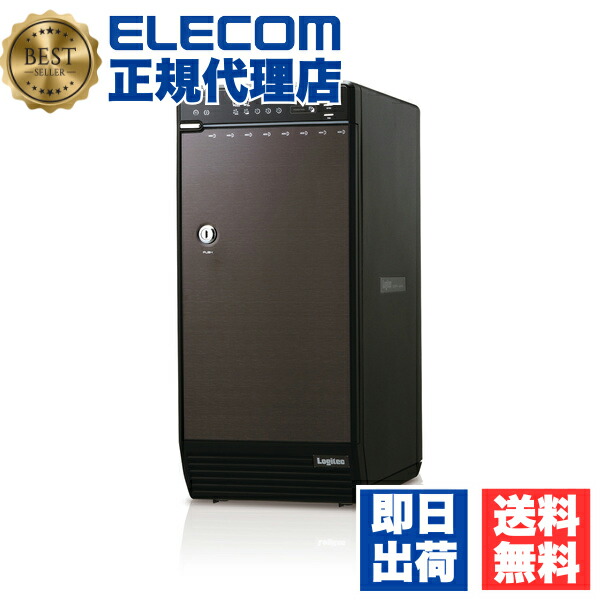 【5個書き割り】 エレコム LGB-8BNHEU3 HDD容れもの / 3.5inHDD / 8Bay / USB3.0+eSATA繋ぎ合わせる / ホンブルグ帽付 6カ月引きうける 貨物輸送無料