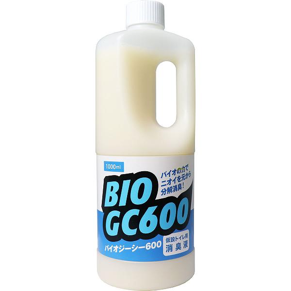 【12個セット】 仮設トイレ用消臭液 バイオジーシー600 1000mL 災害用 簡易トイレ 震災 消臭剤 携帯トイレ 臭わない 防災セット 備蓄 災害 仮設トイレ 非常用トイレ 地震 消臭液 便器 防災グッズ 防災 防汚 トイレ 洗浄 災害用トイレ 悪臭対策