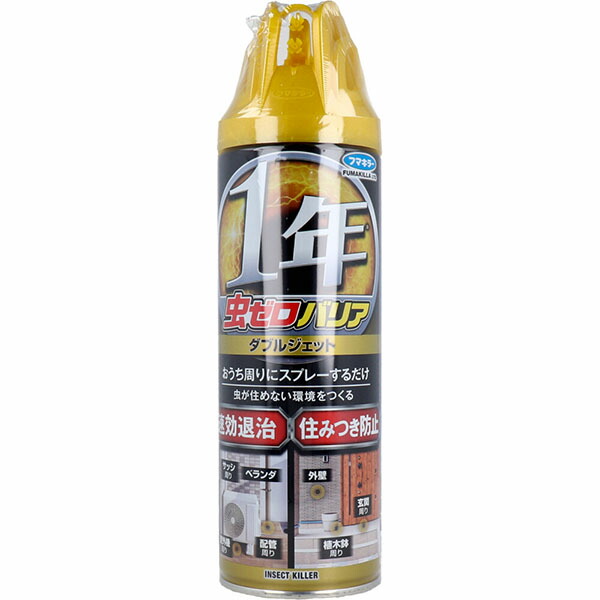 【10個セット】 虫ゼロバリア ダブルジェット 屋外専用 無香料 450mL｜ウルマックス 店