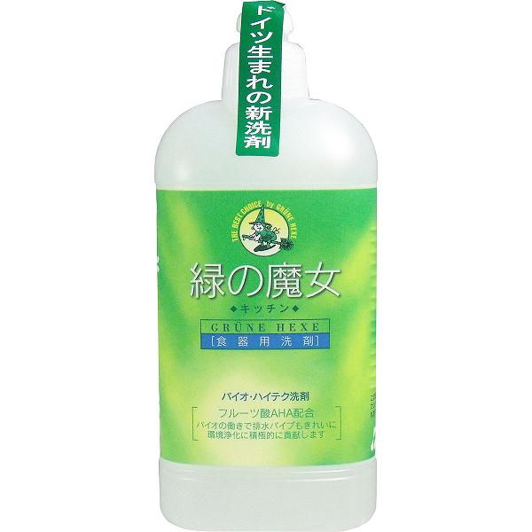 【24個セット】 緑の魔女 キッチン 本体 420mL キッチン用 食器用洗剤 食器用 洗剤 緑の魔女キッチン 食器洗い洗剤 グリューネヘクセ キッチン用洗剤 厨房用洗剤 弱酸性 食器洗用 サプリエ 台所用洗剤 清掃 掃除 台所洗剤 液体洗剤 三宝 掃除用品 7,100円