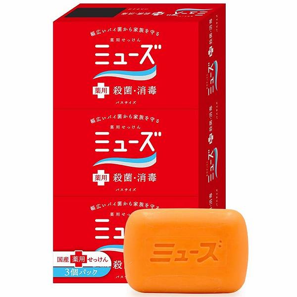 【6個セット】 薬用せっけんミューズ バスサイズ 135g×3個パック 固形石鹸 ハンドケア スキンケア レキットベンキーザー せっけん 薬用せっけん 固形せっけん ミューズ石鹸 固形 正規品 アットコスメ 全身 レキッドベンキーザー アース製薬 オリジナル