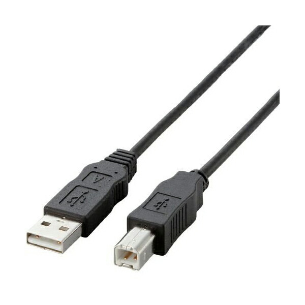 【9個セット】 エレコム USB2-ECO20 ELECOM USBケーブル USB2.0 ABタイプ RoHS指令準拠 2.0m ブラック 配線 プリンタ ケーブル パソコン周辺機器 送料無料