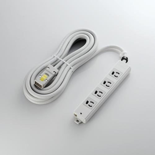 【2個セット】 エレコム T-WHRM3450LG/RS EU RoHS指令準拠ハーネス仕様工事用タップ T-WHRM3450LG / RS 送料無料|ウルマックス 店